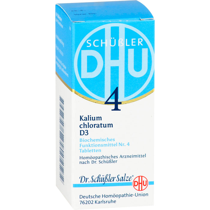 DHU Schüßler-Salz Nr. 4 Kalium chloratum  D 3 Tabletten, 420 St. Tabletten