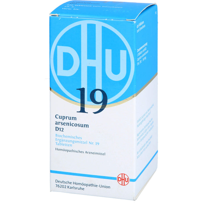 DHU Schüßler-Salz Nr. 19 Cuprum arsenicosum D12 Tabletten, 420 pc Tablettes