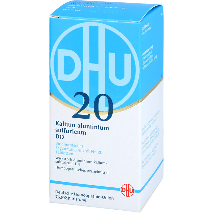 DHU Schüßler-Salz Nr. 20 Kalium aluminium sulfuricum D12 Tabletten, 420 pc Tablettes