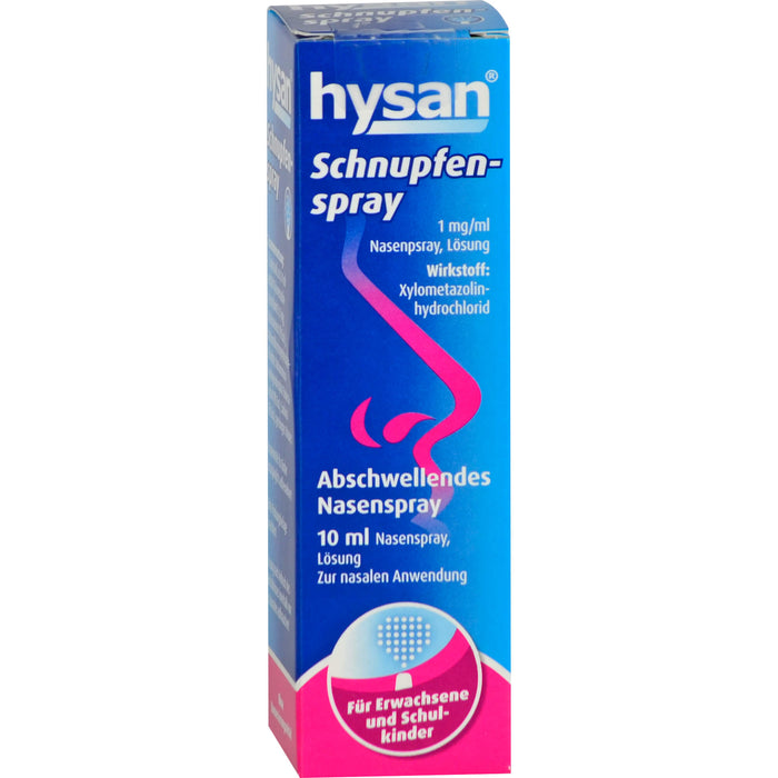 hysan Schnupfenspray abschwellendes Nasenspray, 10 ml Solution