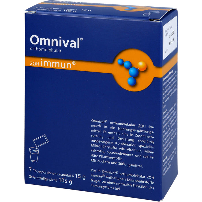 OMNIVAL orthomolekular 2OH immun 7 TP Granulat, 7 St. Beutel