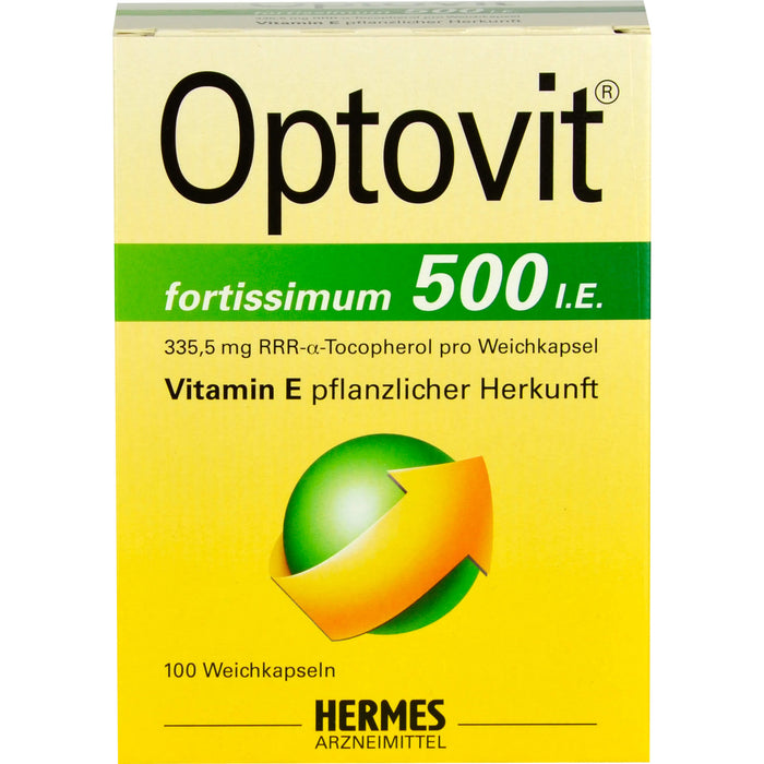 HERMES Optovit fortissimum 500 I.E. Weichkapseln, 100 pc Capsules