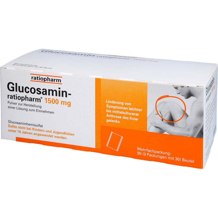 Glucosamin-ratiopharm 1500 mg Pulver zur Herstellung einer Lösung zum Einnehmen, 90 St PLE