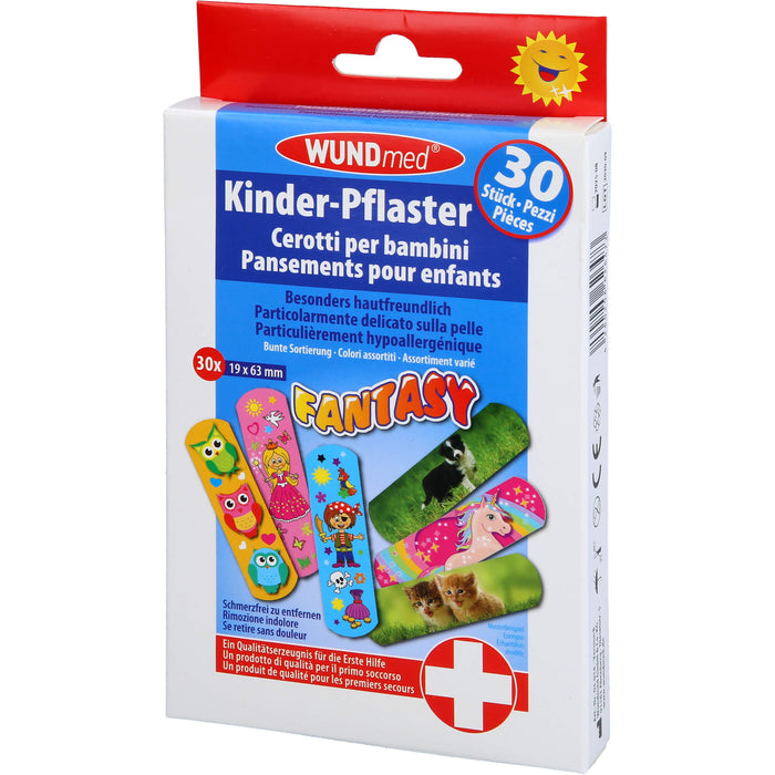 WUNDmed Kinder-Pflaster Fantasy, 30 pc Pansement