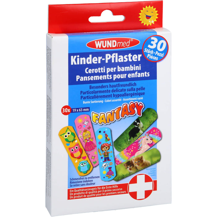 WUNDmed Kinder-Pflaster Fantasy, 30 pc Pansement