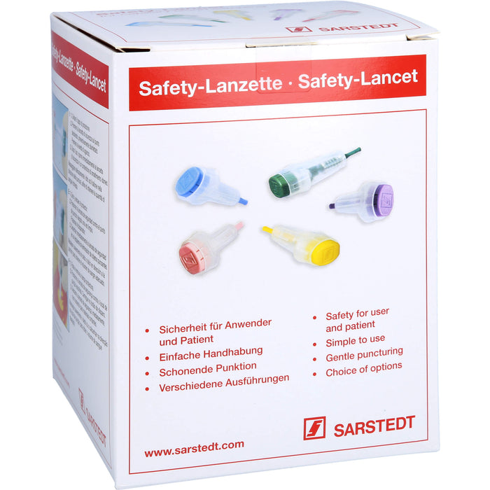 Safety-Lanzette 28G mini blau Einstechtiefe 1,6mm, 200 St LAN