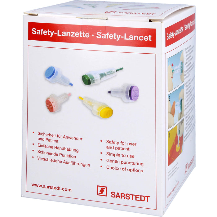 Safety-Lanzette 21G Normal grün Einstechtiefe1,8mm, 200 St LAN