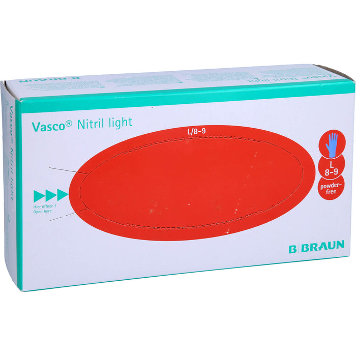 Vasco Nitril light blue Untersuchungs-Handschuhe, 100 St. Handschuhe