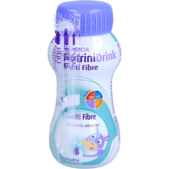 NutriniDrink Multi Fibre Trinknahrung neutral, 200 ml Solution