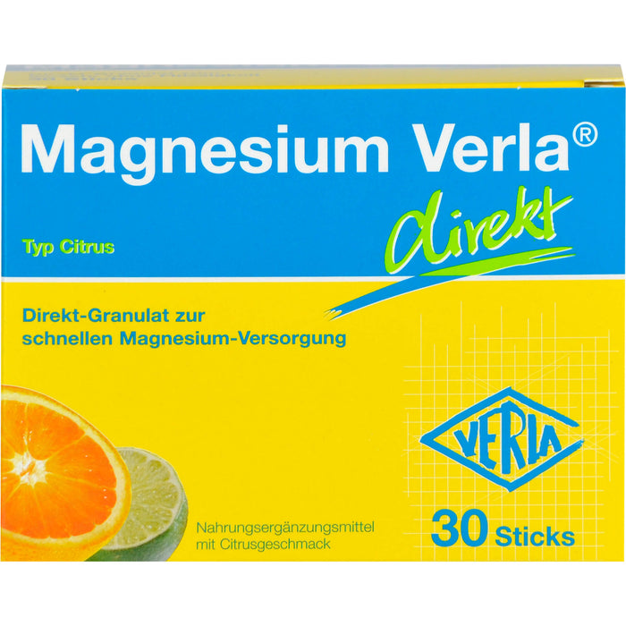 Magnesium Verla direkt Typ Citrus Sticks, 30 pc Sachets