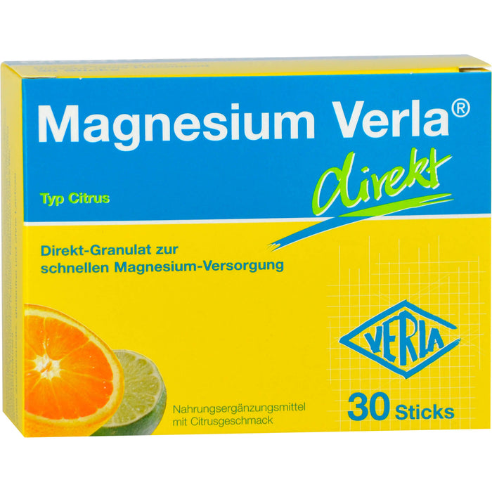 Magnesium Verla direkt Typ Citrus Sticks, 30 St. Beutel