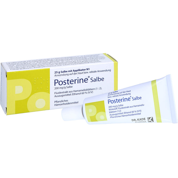 Posterine pflanzliches Hämorrhoidenmittel Salbe mit Applikator N1, 25 g Ointment