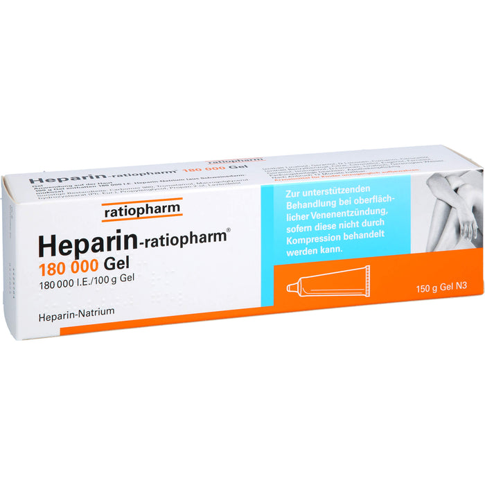 Heparin-ratiopharm 180 000 Gel, 150 g Gel