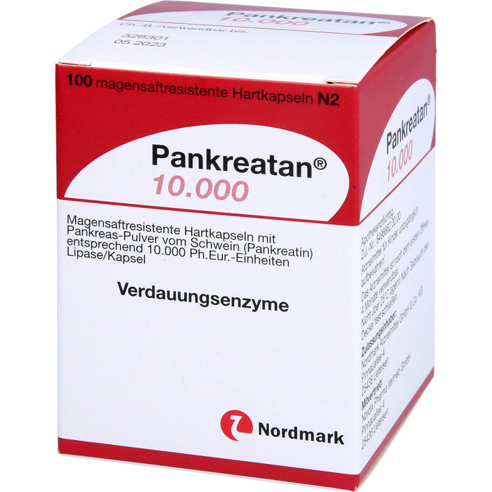 Pankreatan 10.000, Magensaftresistente Hartkapseln, 100 pcs. Capsules