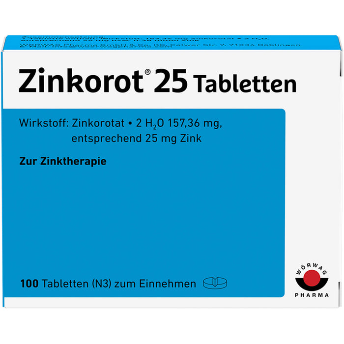 Zinkorot 25 Tabletten, 100 pcs. Tablets