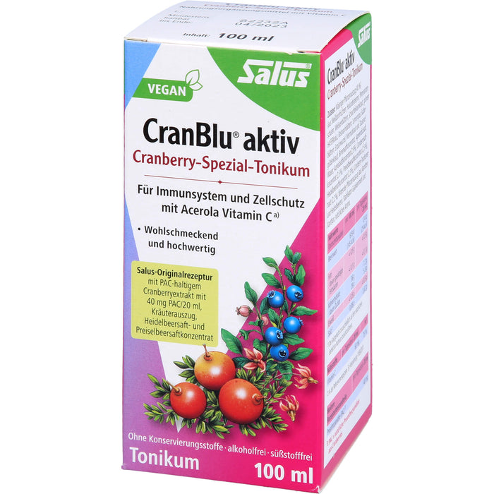 CranBlu aktiv Cranberry-Spezial-Tonikum, 100 ml Solution