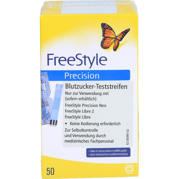 FreeStyle™ Precision Blutzucker-Teststrreifen ohne Codieren, 100 St TTR