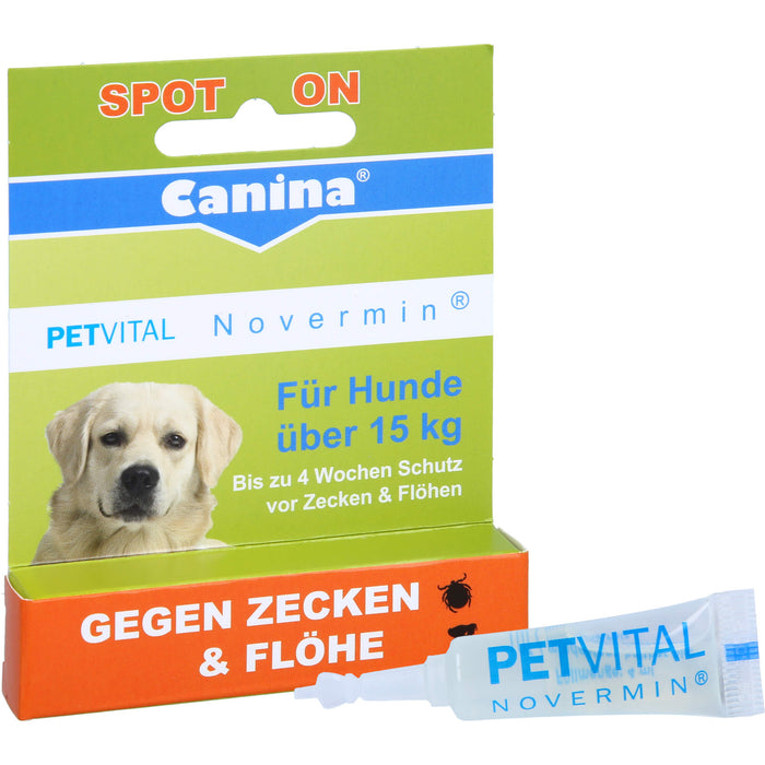 PETVITAL Novermin für Hunde über 15kg vet., 4 ml FLU