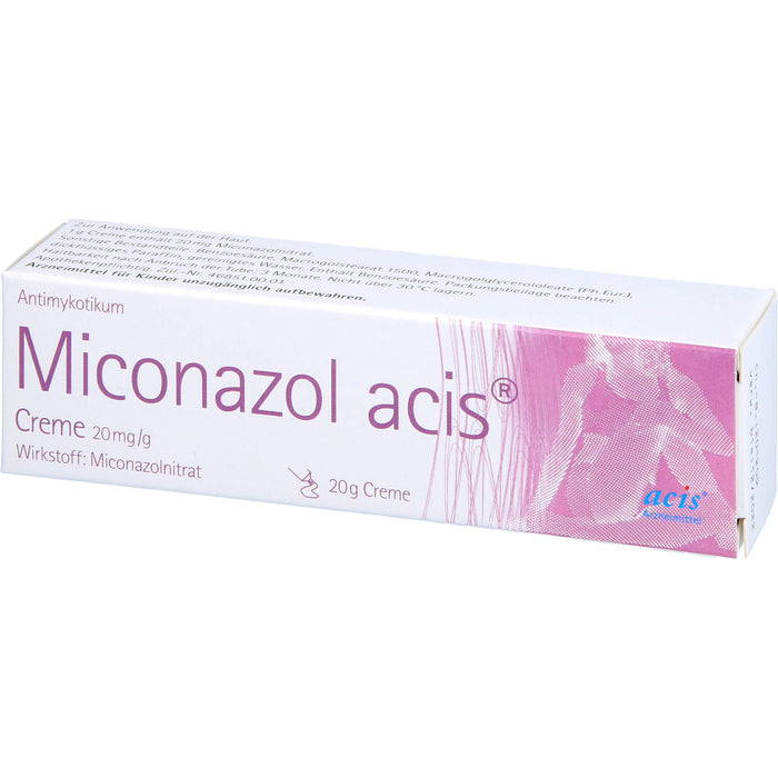 Miconazol acis Creme Antimykotikum, 20 g Crème