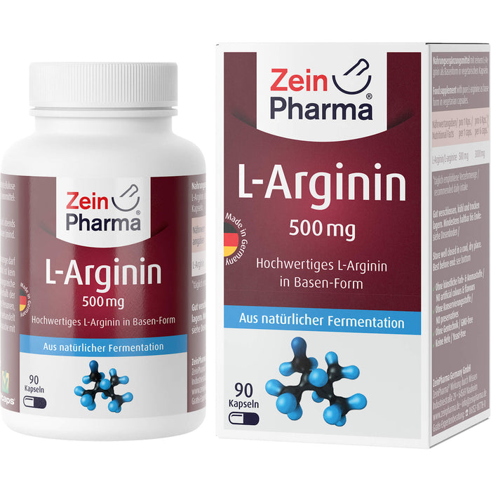 ZeinPharma L-Arginin 500 mg Kapseln, 90 pcs. Capsules