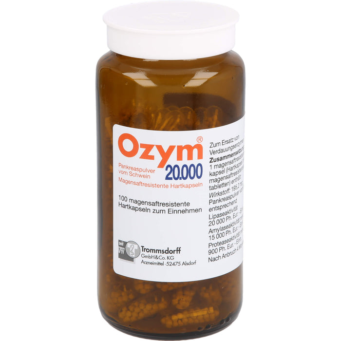 Ozym 20.000, magensaftresistente Hartkaps., 200 pc Capsules