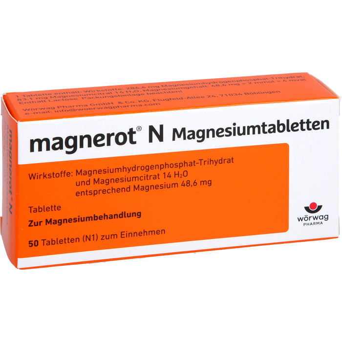 magnerot N Magnesiumtabletten, 50 pcs. Tablets