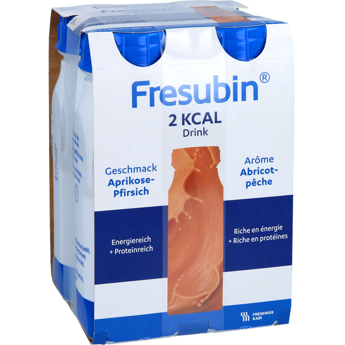 Fresubin 2 kcal DRINK Aprikose-Pfirsich Trinkfla., 4X200 ml LOE