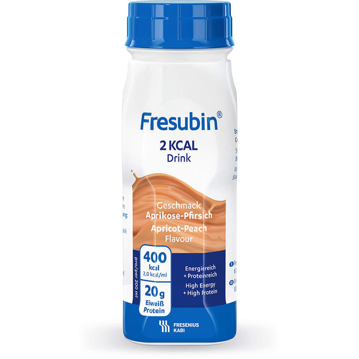 Fresubin 2 kcal DRINK Aprikose-Pfirsich Trinkfla., 4X200 ml LOE