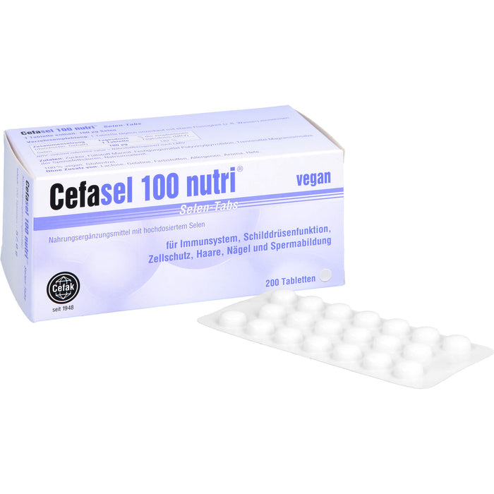 Cefasel 100 nutri Selen-Tabs, 200 pc Tablettes