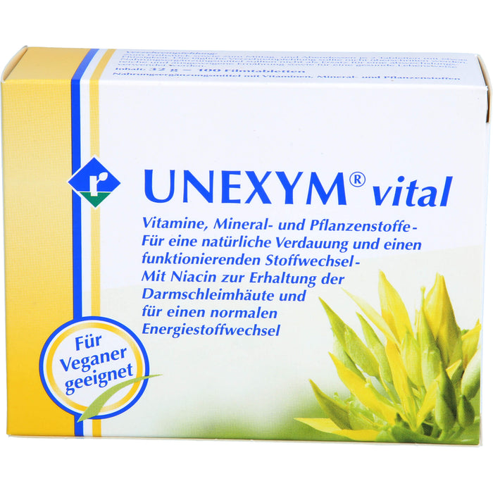 UNEXYM vital Filmtabletten für eine natürliche Verdauung, 100 pcs. Tablets