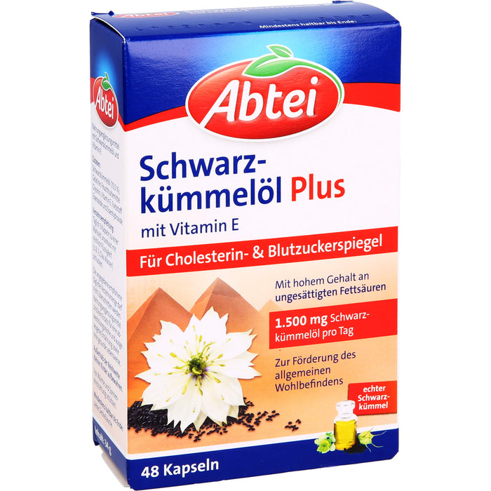 Abtei Schwarzkümmelöl Plus, 48 St KAP