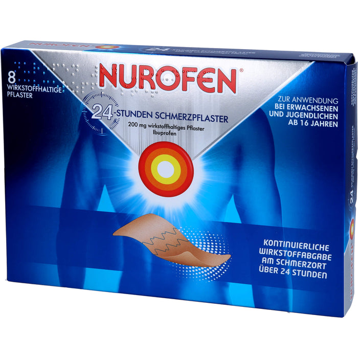 Nurofen Gelenk- und Muskelschmerzlinderung Ibuprofen 200 mg medizinisches Pflaster, 8 pc Pansement