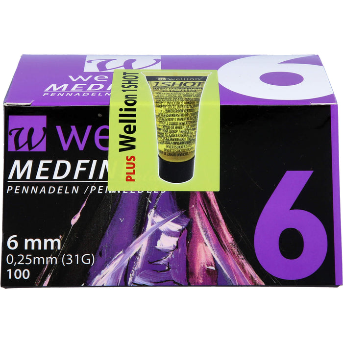 Wellion MEDFINE plus Pennadeln 6mm, 100 St KAN