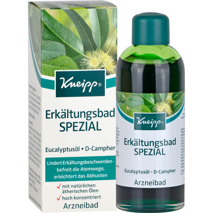 Kneipp Erkältungsbad Spezial befreit die Atemwege und erleichtert das Abhusten, 200 ml Bath additive