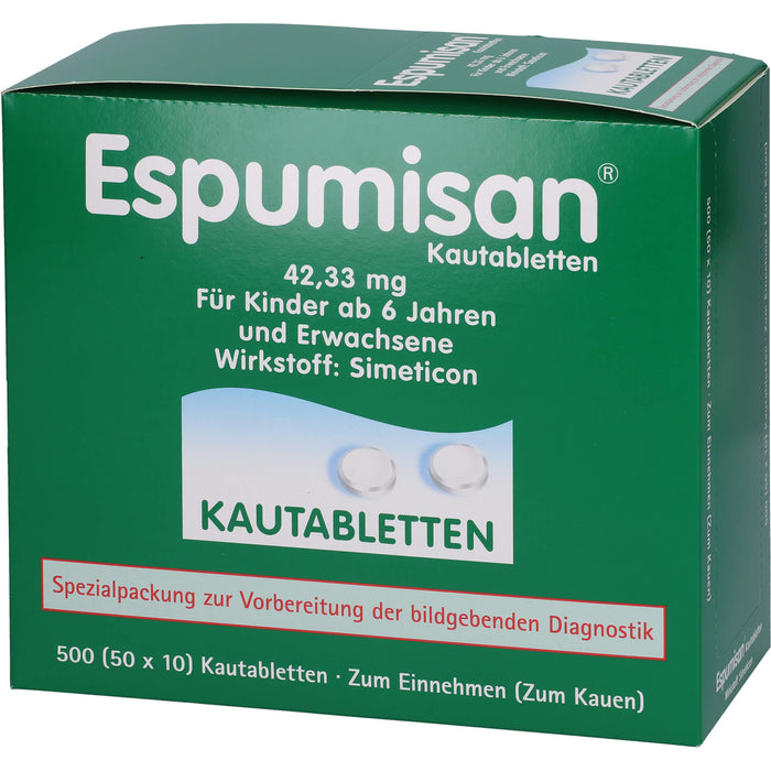 Espumisan Kautabletten, 500 St. Tabletten