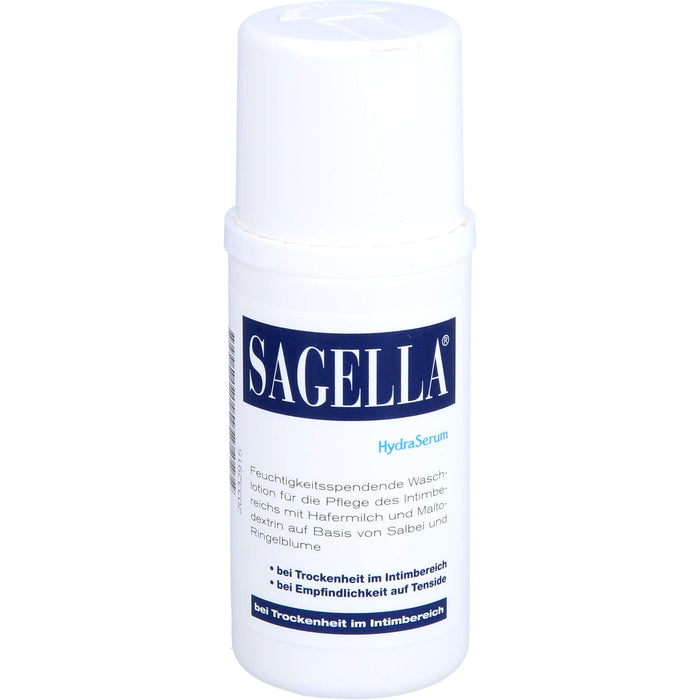 SAGELLA HydraSerum feuchtigkeitsspendende Intimwaschlotion für Trockenheit im äußeren Intimbereich, 100 ml Lotion