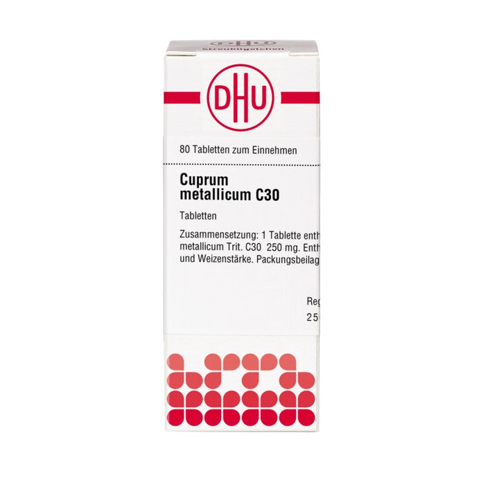 DHU Cuprum metallicum C30 Tabletten, 80 pc Tablettes