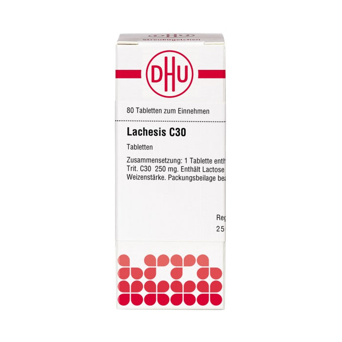 DHU Lachesis C30 Tabletten, 80 pc Tablettes