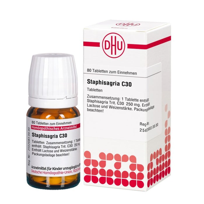 DHU Staphisagria C30 Tabletten, 80 pc Tablettes