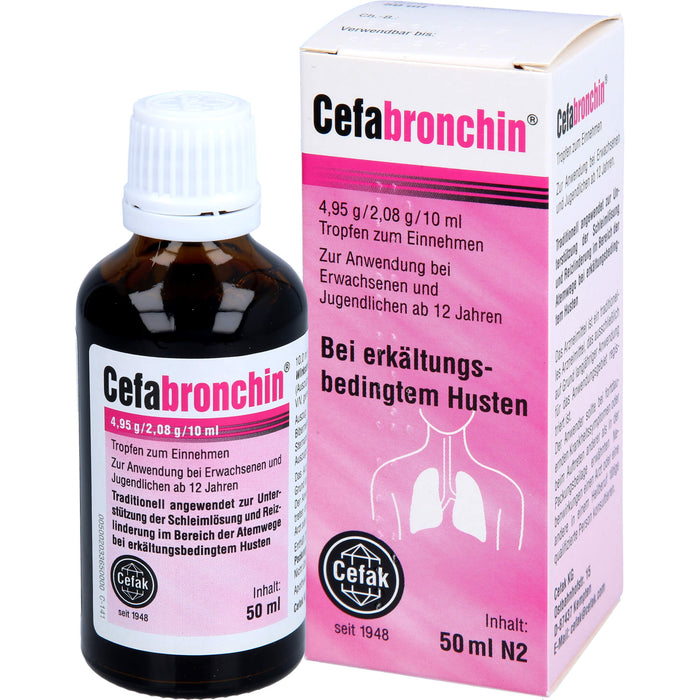 Cefabronchin, 4,95 g/2,08 g/10 ml, Tropfen zum Einnehmen, 50 ml TEI