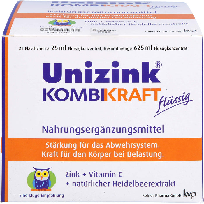 Unizink Kombikraft Fläschchen, 25 pcs. Ampoules