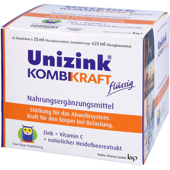 Unizink Kombikraft Fläschchen, 25 pcs. Ampoules