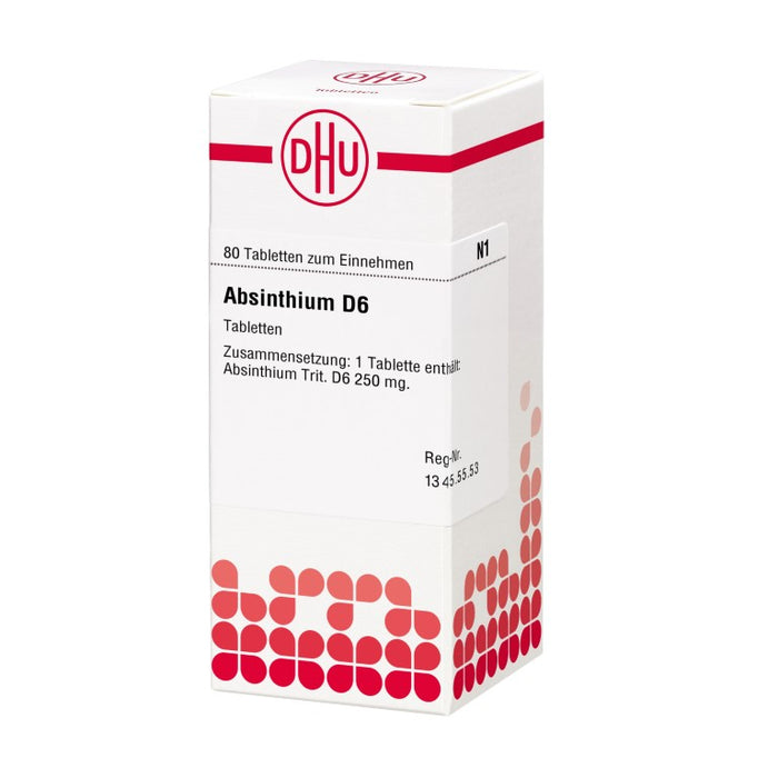 DHU Absinthium D6 Tabletten, 80 St. Tabletten