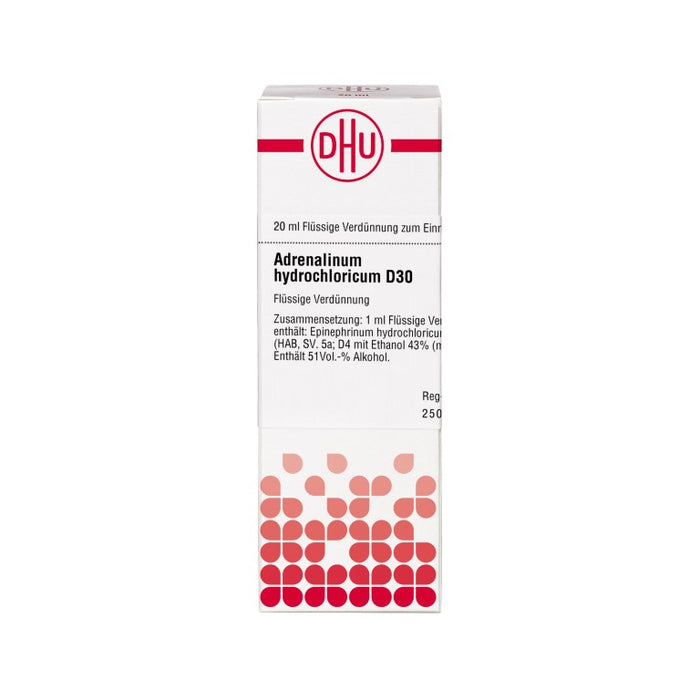 DHU Adrenalinum hydrochloricum D30 Dilution, 20 ml Lösung