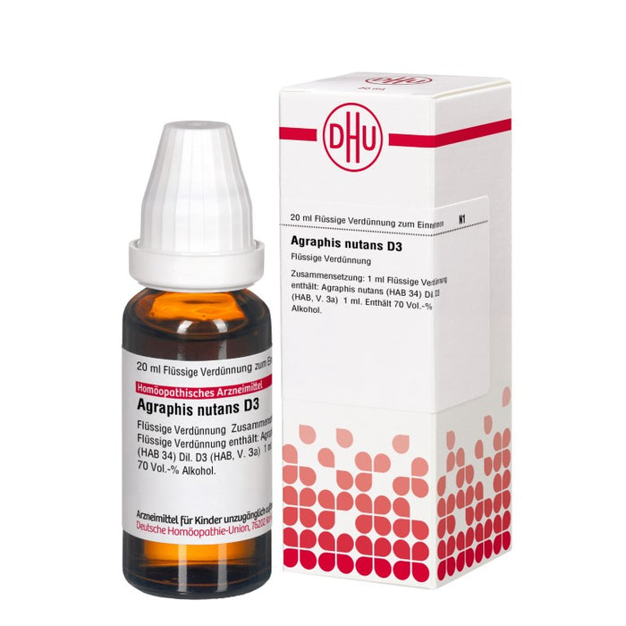 Agraphis nutans D3 DHU Dilution, 20 ml Lösung