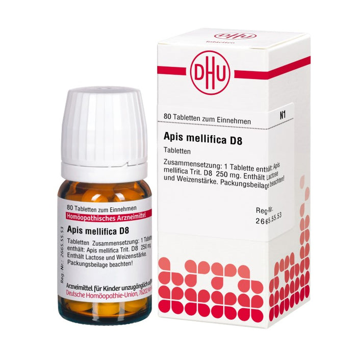 Apis mellifica D8 DHU Tabletten, 80 St. Tabletten