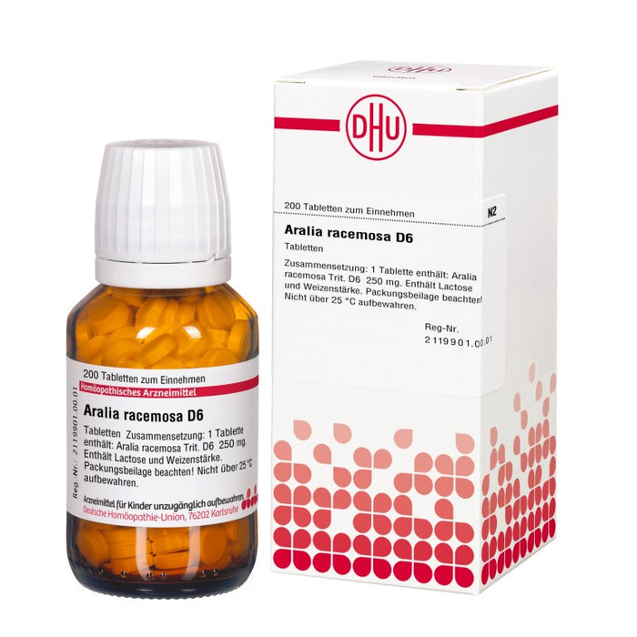 DHU Aralia racemosa D6 Tabletten, 200 St. Tabletten