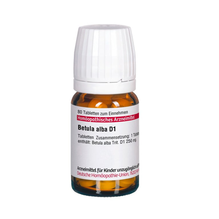 Betula alba D1 DHU Tabletten, 80 St. Tabletten