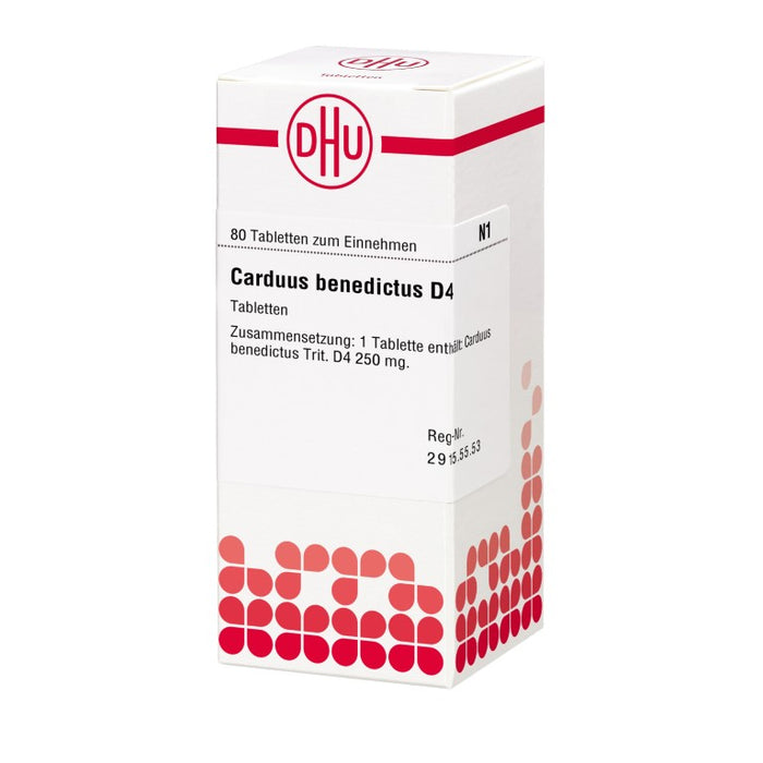 DHU Carduus benedictus D4 Tabletten, 80 St. Tabletten