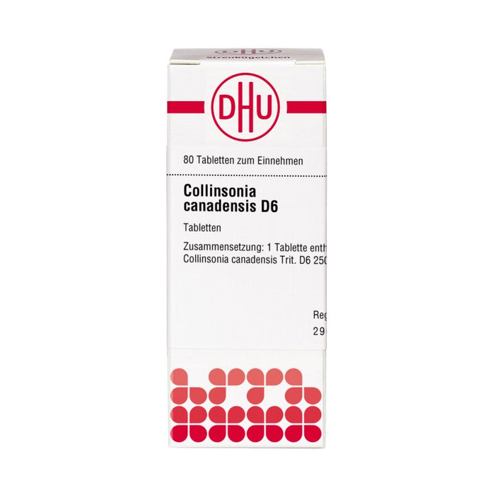 Collinsonia canadensis D6 DHU Tabletten, 80 St. Tabletten